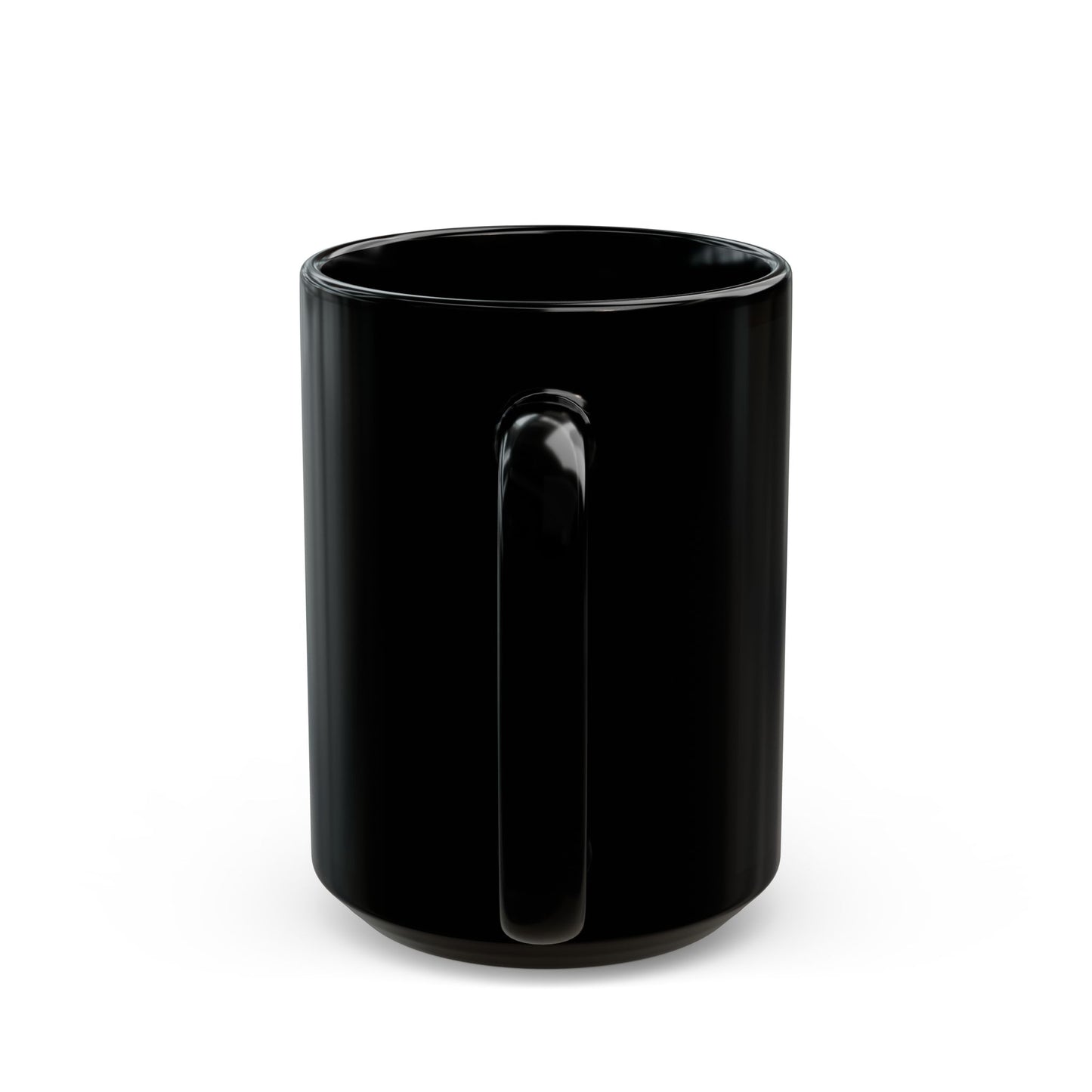 Create Calm Carry Fire Black Ceramic Mug — 11oz Artful Coffee Cup