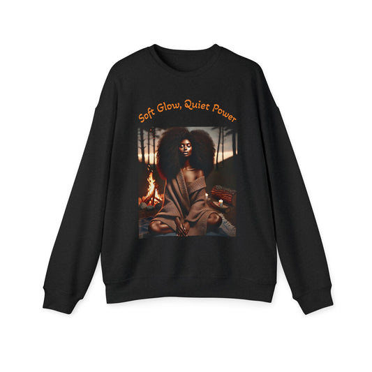 Luxe Meditation Vibes Sweatshirt — "Soft Glow, Quiet Power"
