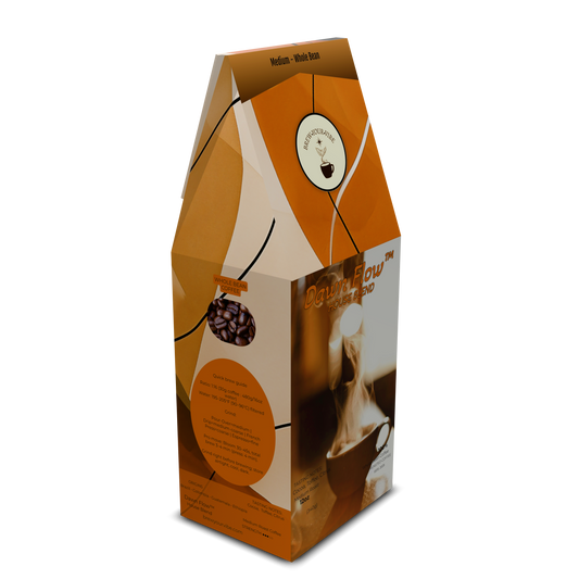 DAWN FLOW™ House Blend - Medium Roast Coffee (Whole Bean) -Tasting Notes: Toffee • Dark Chocolate • Citrus - Origins • Brazil • Colombia • Guatemala • Ethiopia