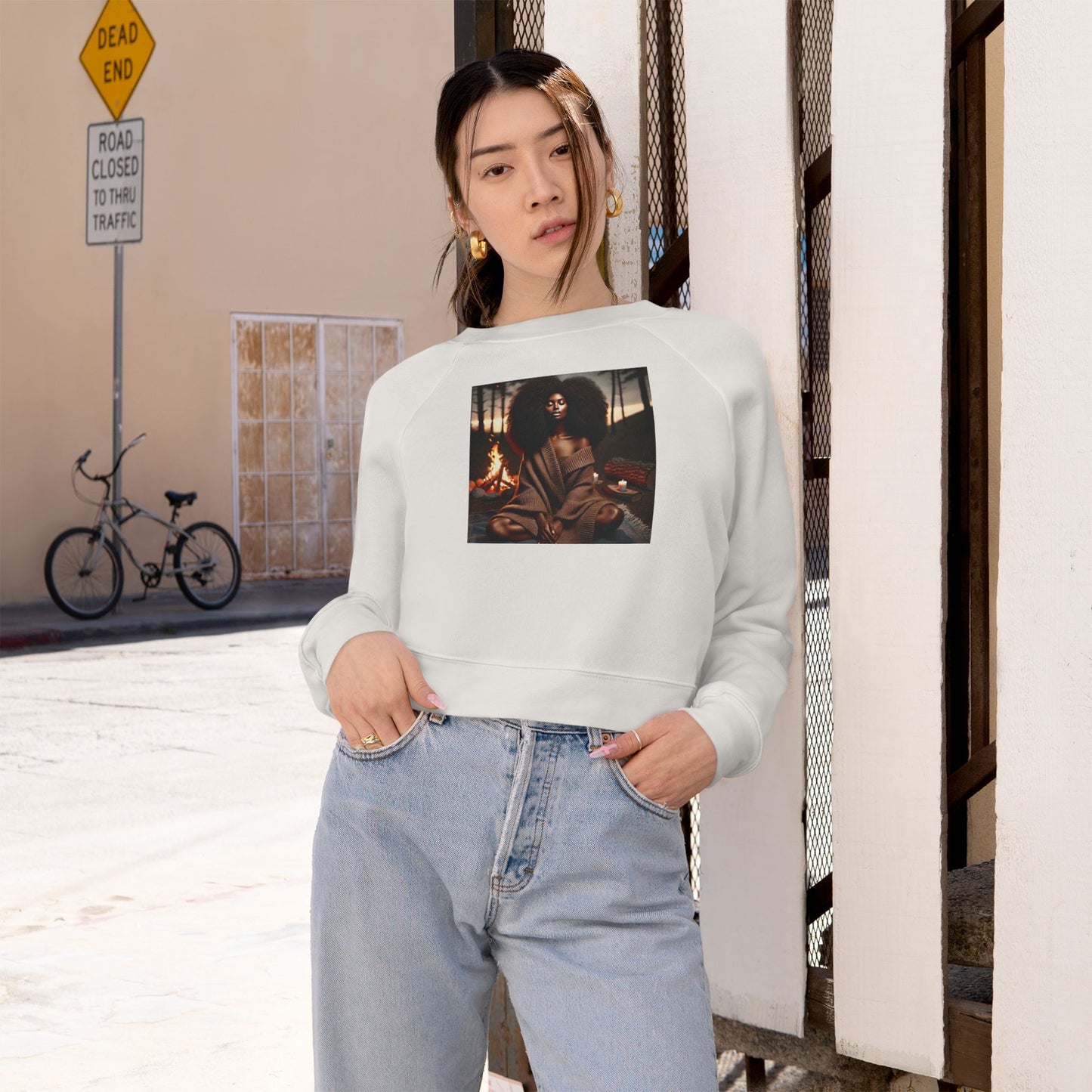 Soft Glow, Quiet Power™ Cropped Luxe Gallery - Sweatshirt