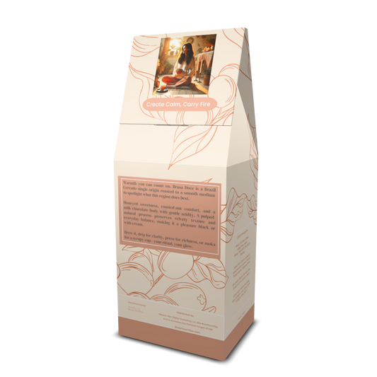 BRASA DOCE™ - Medium Roast Coffee (Whole Bean) - Tasting Notes: Roasted Peanut • Honey • Milk Chocolate - Single Origin: Brazil