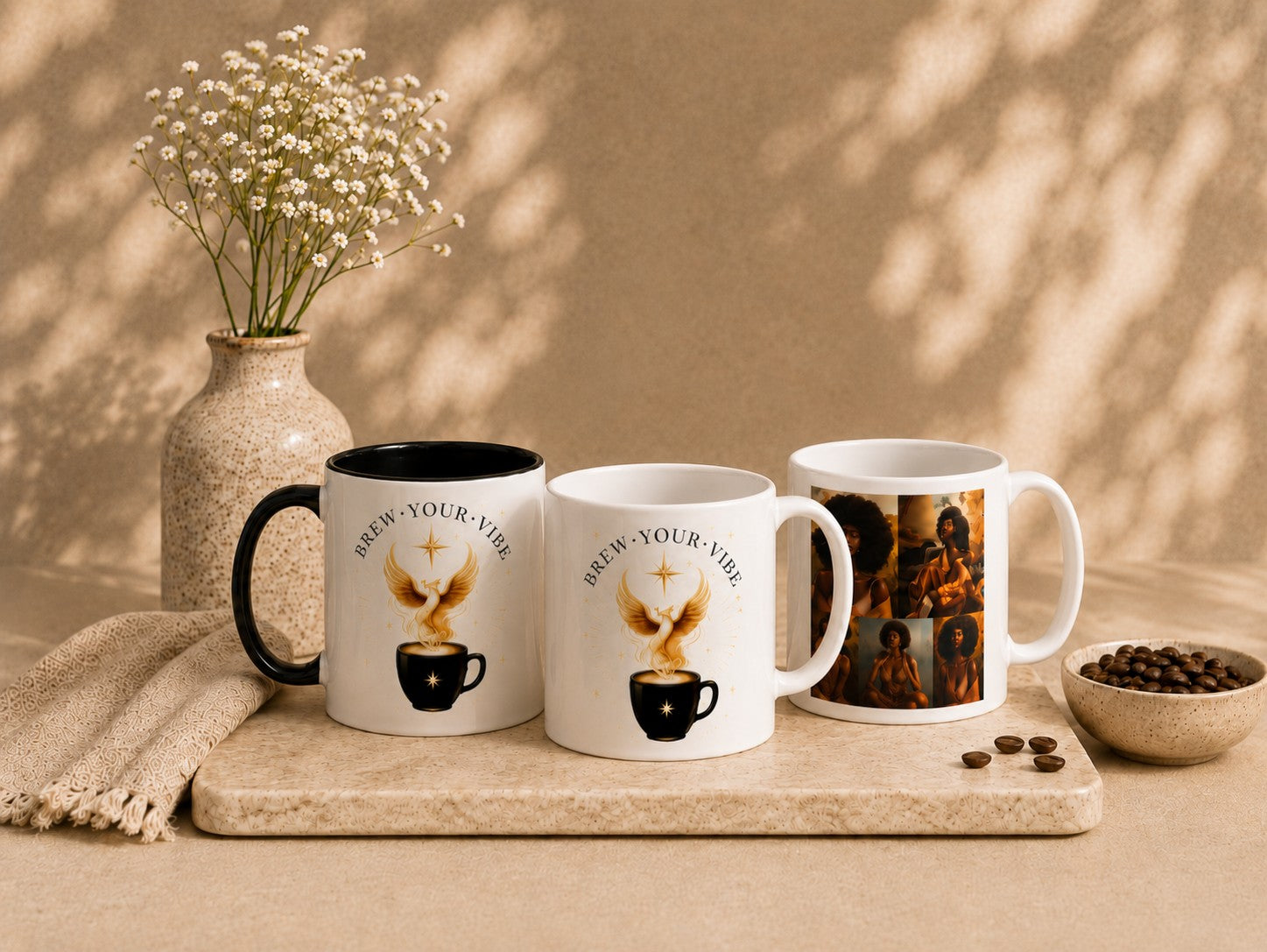 BrewYourVibe Boutique Mug Collection