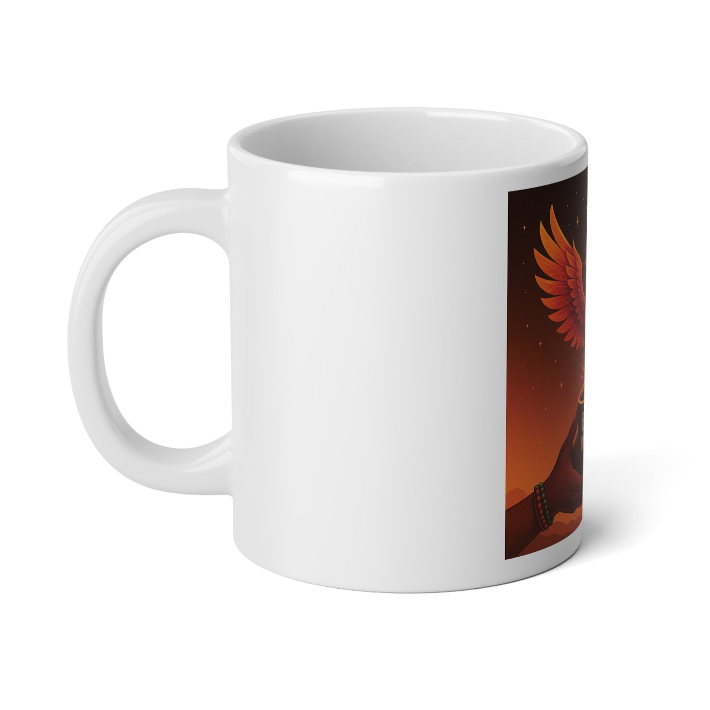 Phoenix Brew 20oz Retro Mug — "Brew Your Vibe" Jumbo Coffee Cup