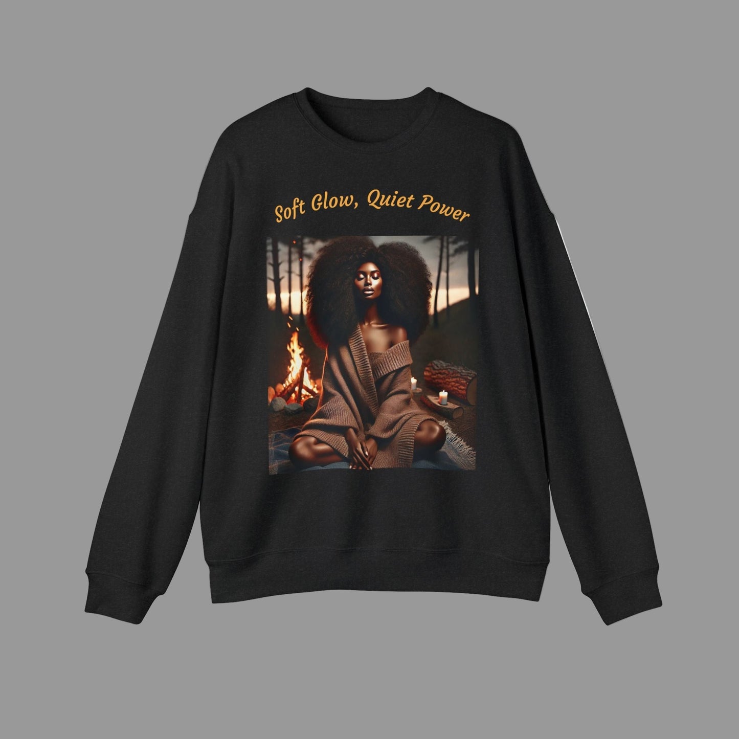 Luxe Meditation Vibes Sweatshirt — "Soft Glow, Quiet Power"