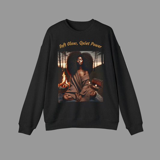 Luxe Meditation Vibes Sweatshirt — "Soft Glow, Quiet Power"