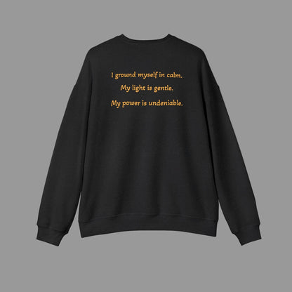 Luxe Meditation Vibes Sweatshirt — "Soft Glow, Quiet Power"