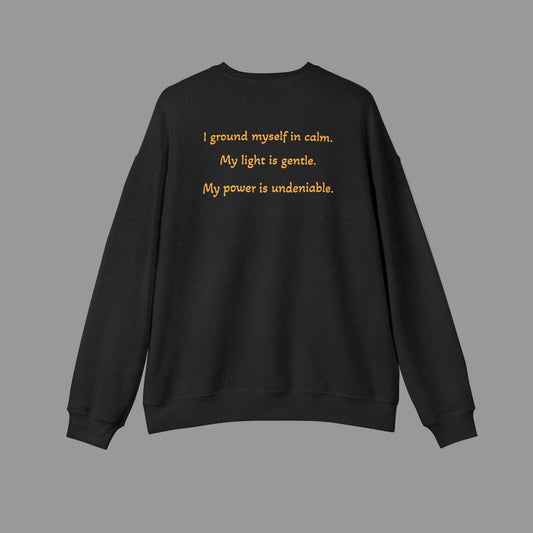 Luxe Meditation Vibes Sweatshirt — "Soft Glow, Quiet Power"