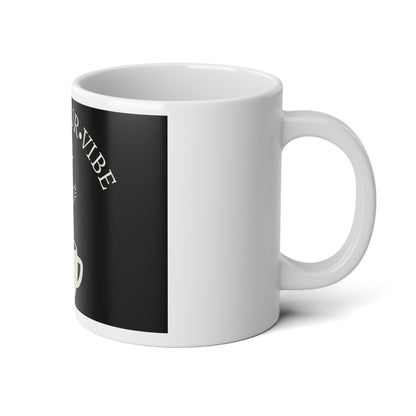Brew Your Vibe 20oz  Logo Jumbo Mug — Inspirational Coffee Cup with Phoenix & Star