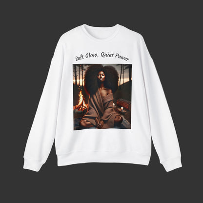 Luxe Meditation Vibes Sweatshirt — "Soft Glow, Quiet Power"