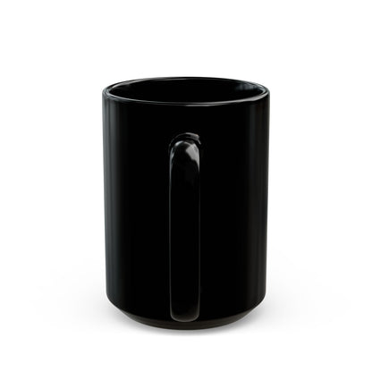 Create Calm Carry Fire Black Ceramic Mug — 11oz Artful Coffee Cup