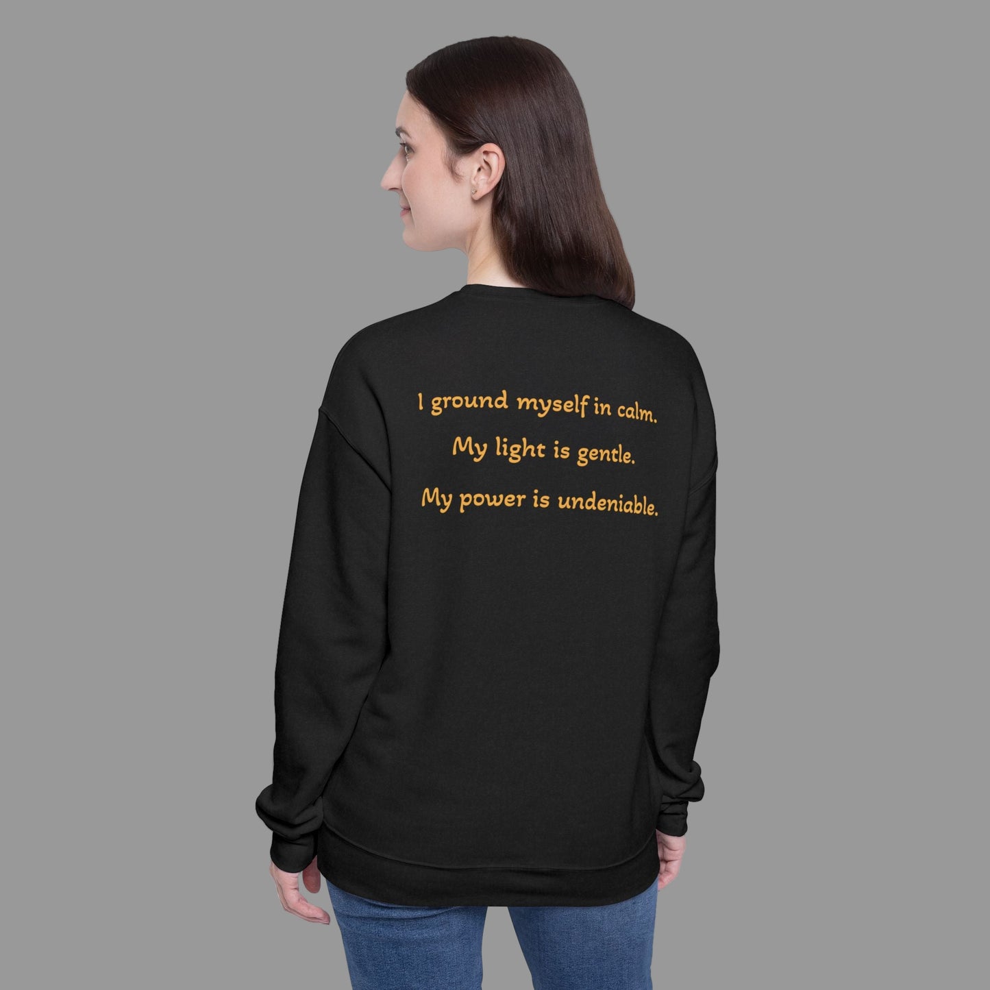Luxe Meditation Vibes Sweatshirt — "Soft Glow, Quiet Power"