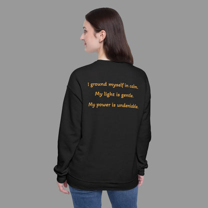 Luxe Meditation Vibes Sweatshirt — "Soft Glow, Quiet Power"