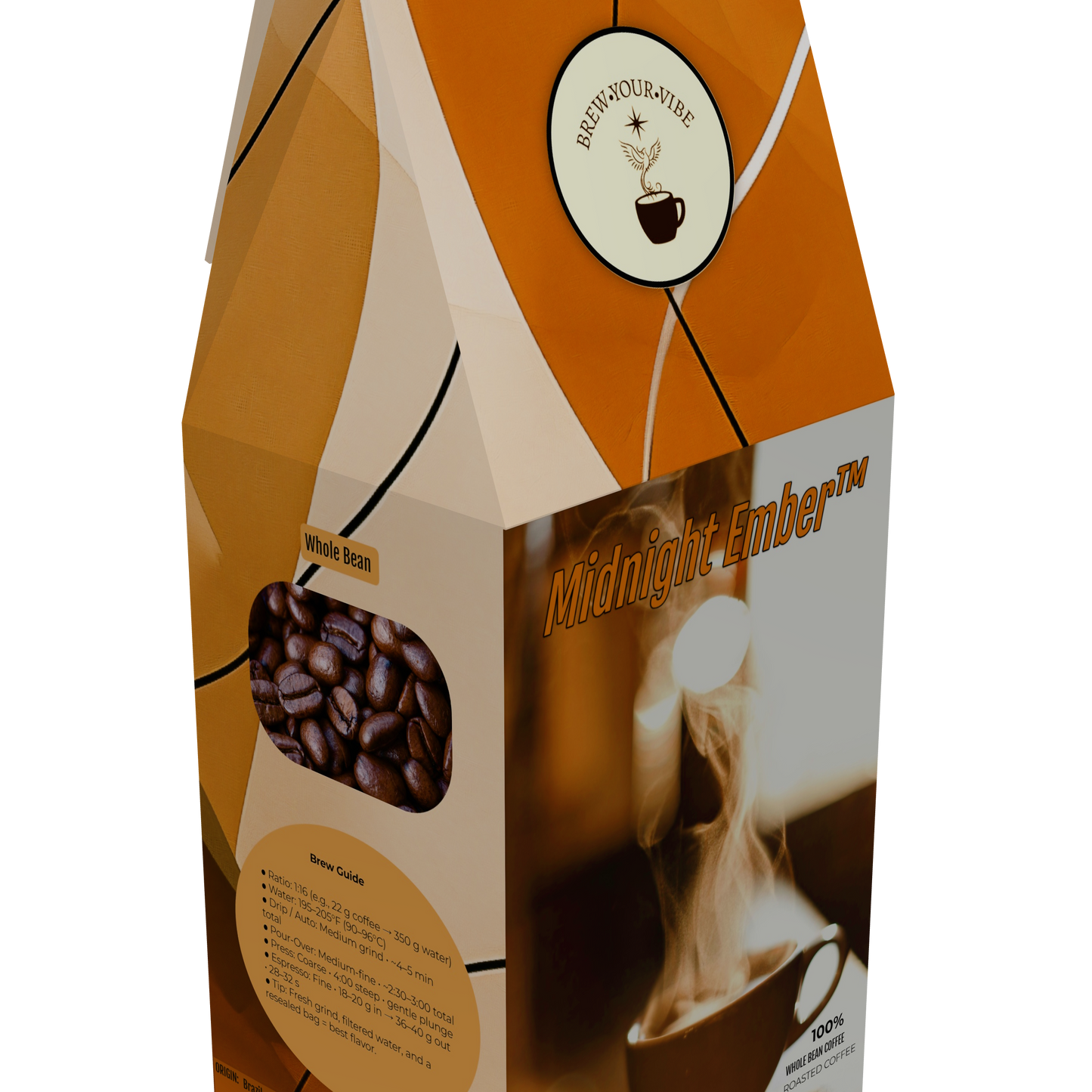 Midnight Ember™ —  Dark French Roast Coffee (Whole Bean)  Tasting Notes: Baker’s Chocolate  • Caramelized sugar • Toasted Oak - Origin: Brazil