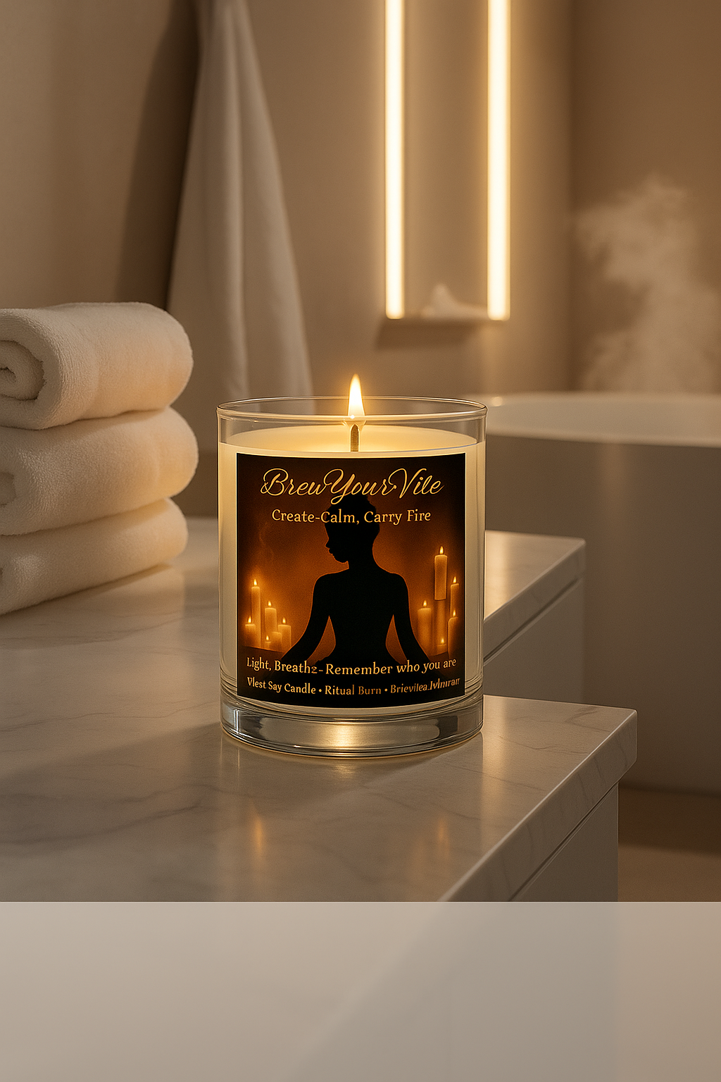 Create Calm, Carry Fire™ Ritual Candle