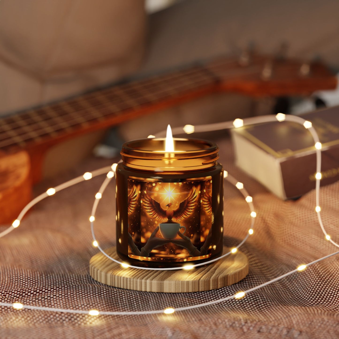 Amber Phoenix Rising Soy Candle | Transformation Ritual for Women Who Rise