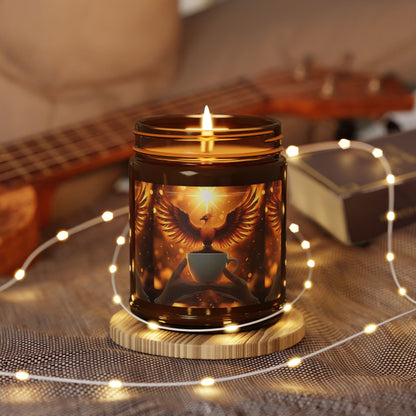 Amber Phoenix Rising Soy Candle | Transformation Ritual for Women Who Rise