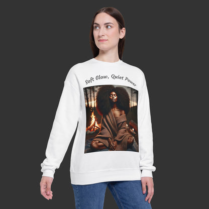 Luxe Meditation Vibes Sweatshirt — "Soft Glow, Quiet Power"