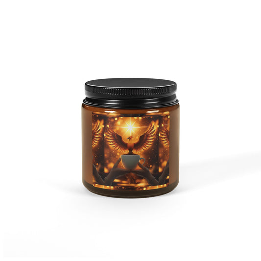 Amber Phoenix Rising Soy Candle | Transformation Ritual for Women Who Rise
