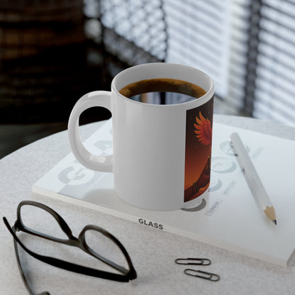 Phoenix Brew 20oz Retro Mug — "Brew Your Vibe" Jumbo Coffee Cup