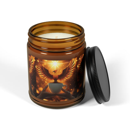 Amber Phoenix Rising Soy Candle | Transformation Ritual for Women Who Rise