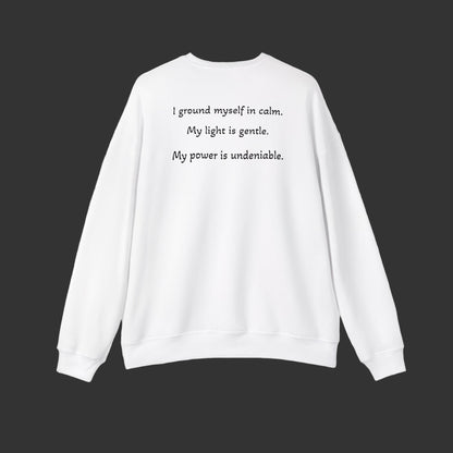 Luxe Meditation Vibes Sweatshirt — "Soft Glow, Quiet Power"