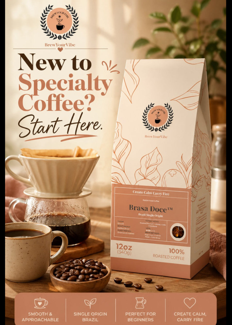 BRASA DOCE™ - Medium Roast Coffee (Whole Bean) - Tasting Notes: Roasted Peanut • Honey • Milk Chocolate -   Single Origin: Brazil