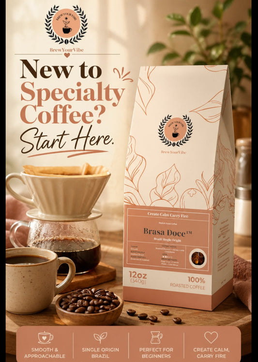 BRASA DOCE™ - Medium Roast Coffee (Whole Bean) - Tasting Notes: Roasted Peanut • Honey • Milk Chocolate -   Single Origin: Brazil