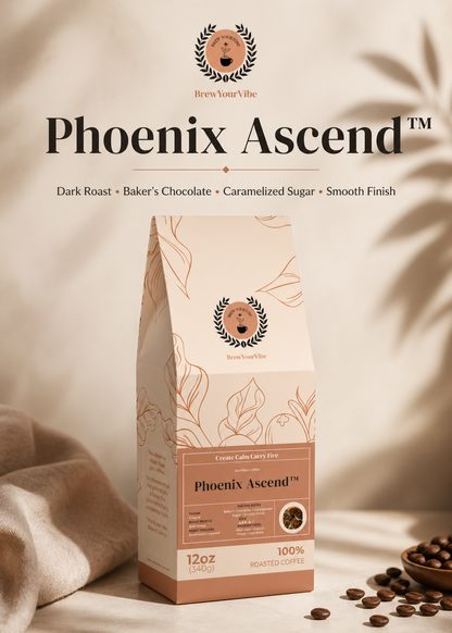 PHOENIX ASCEND™ — Dark Roast Coffee (Whole Bean)- Tasting Notes: Rich Bakers Chocolate • Caramelized Sugar - Origins: Brazil • Mexico • Guatemala