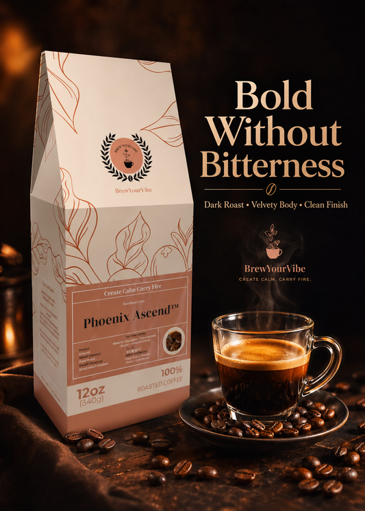 PHOENIX ASCEND™ — Dark Roast Coffee (Whole Bean)- Tasting Notes: Rich Bakers Chocolate • Caramelized Sugar - Origins: Brazil • Mexico • Guatemala