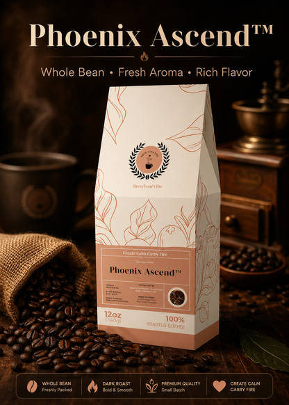 PHOENIX ASCEND™ — Dark Roast Coffee (Ground)- Tasting Notes: Rich Bakers Chocolate • Caramelized Sugar - Origins: Brazil • Mexico • Guatemala