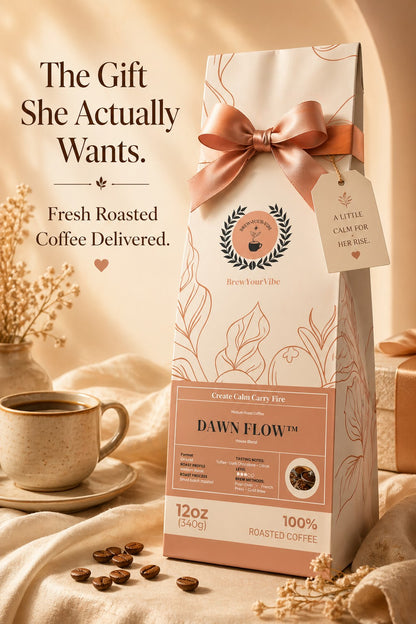 DAWN FLOW™ House Blend- Medium Roast Coffee (Ground) - Tasting notes: Toffee • Dark Chocolate • Citrus - Origins • Brazil • Colombia • Guatemala • Ethiopia