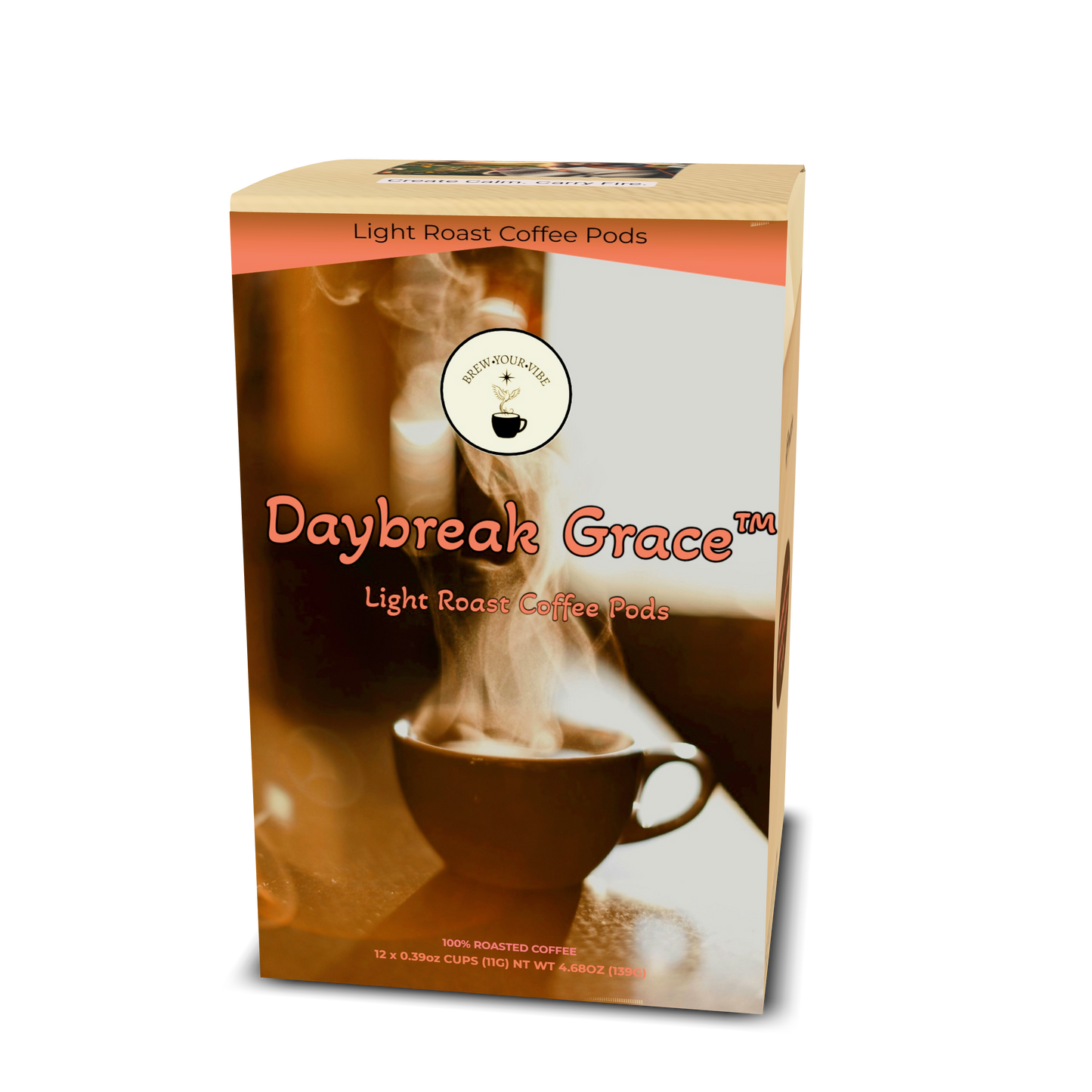 DAYBREAK GRACE™ - Light Roast Coffee Pods (12 Ct) Tasting Notes: Citrus • Stone Fruit • Honey • Cocoa - Origins: Ethiopia • Mexico • Brazil