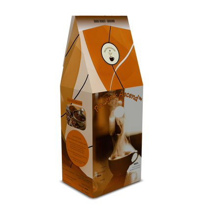 PHOENIX ASCEND™ — Dark Roast Coffee (Ground)- Tasting Notes: Rich Bakers Chocolate • Caramelized Sugar - Origins: Brazil • Mexico • Guatemala