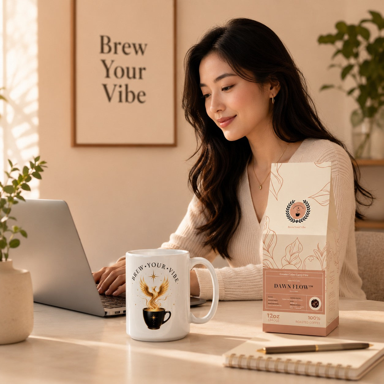 Phoenix Rising Ceramic Coffee Mug | Brew Your Vibe Classic Mug, 15 & 20 oz