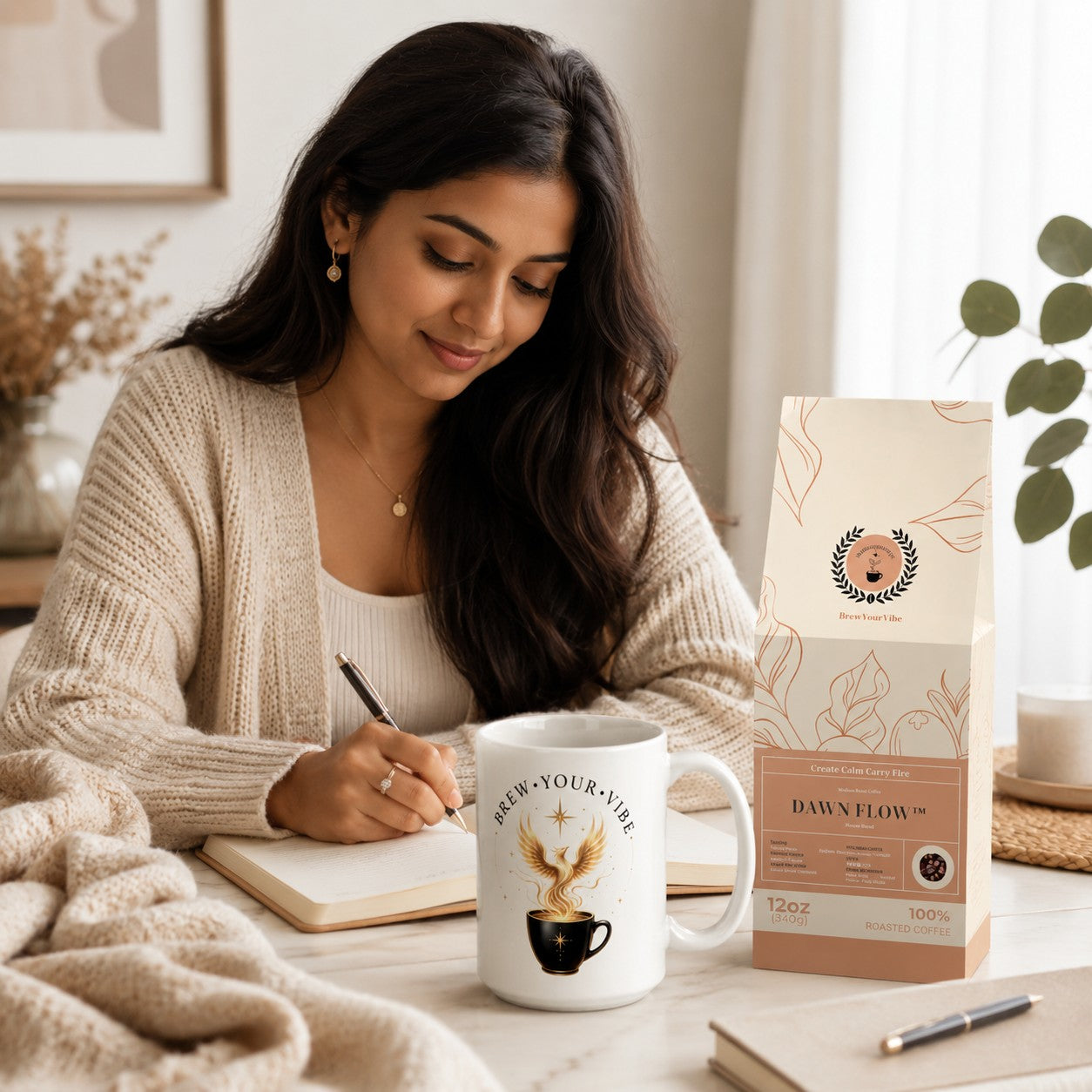 Phoenix Rising Ceramic Coffee Mug | Brew Your Vibe Classic Mug, 15 & 20 oz