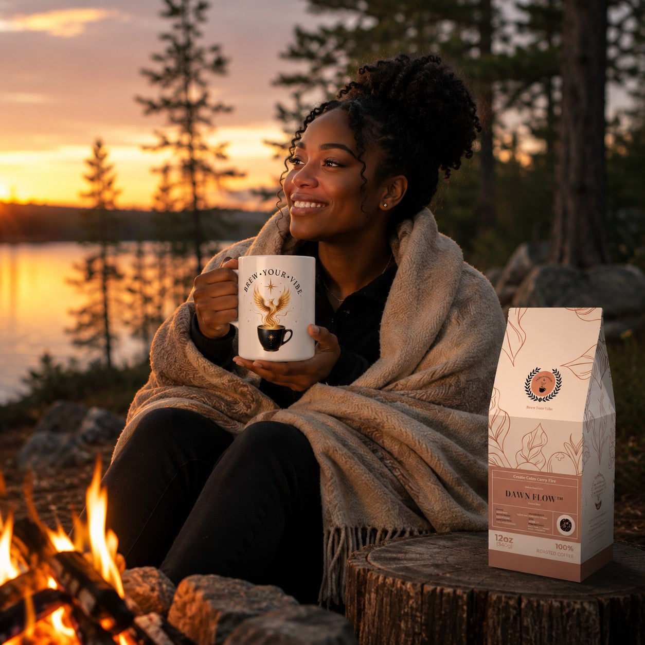 Phoenix Rising Ceramic Coffee Mug | Brew Your Vibe Classic Mug, 15 & 20 oz