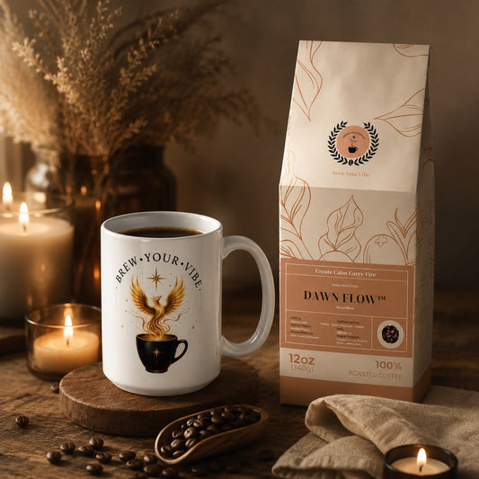 Phoenix Rising Ceramic Coffee Mug | Brew Your Vibe Classic Mug, 15 & 20 oz