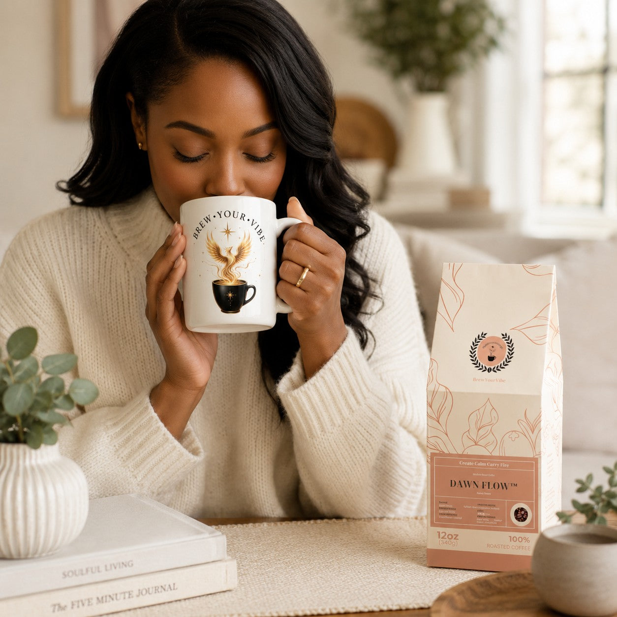Phoenix Rising Ceramic Coffee Mug | Brew Your Vibe Classic Mug, 15 & 20 oz