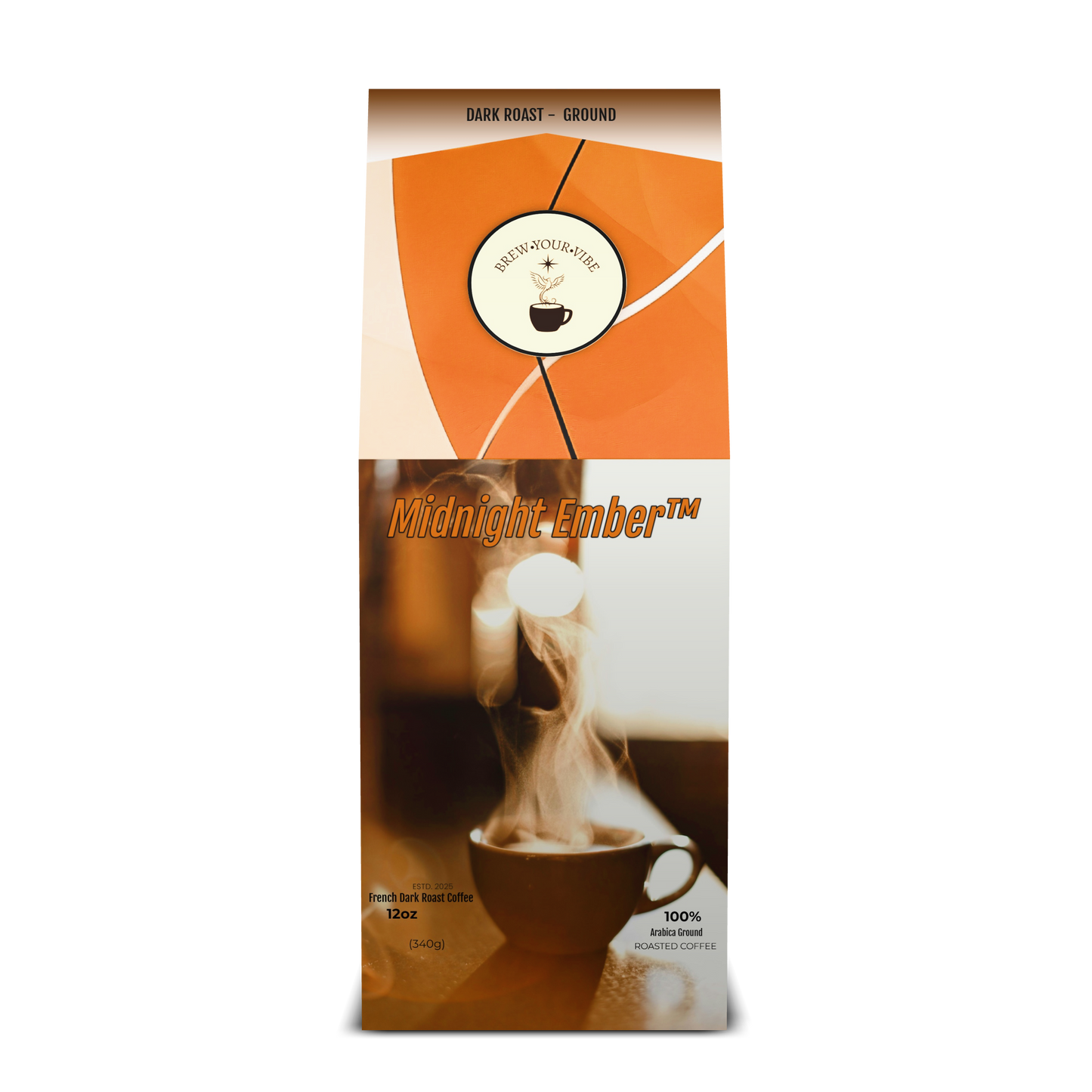 Midnight Ember™ — Dark French Roast Coffee (Ground) Tasting Notes: Baker’s Chocolate  • Caramelized sugar • Toasted Oak - Origin: Brazil