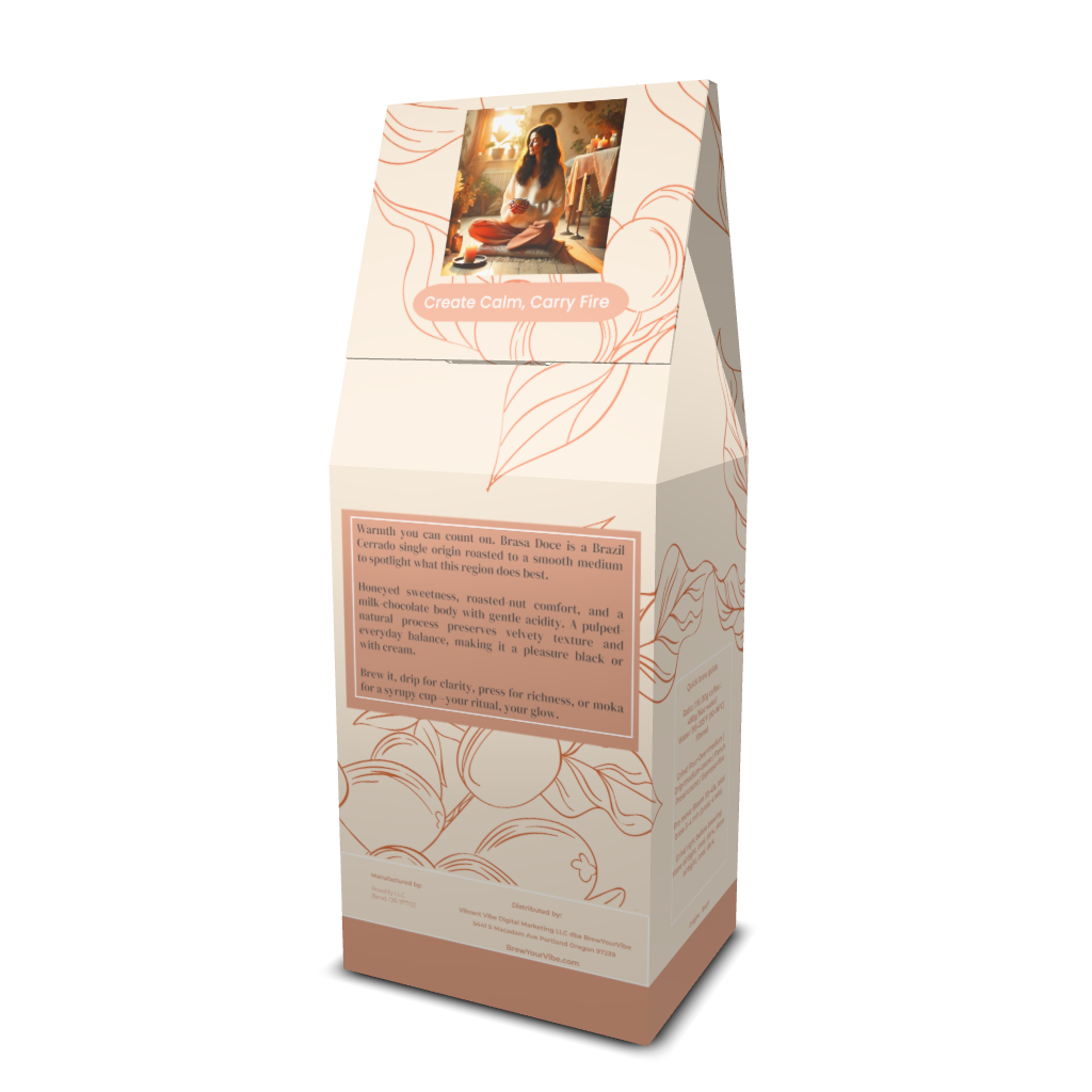 BRASA DOCE™ - Medium Roast Coffee (Whole Bean) - Tasting Notes: Roasted Peanut • Honey • Milk Chocolate -   Single Origin: Brazil