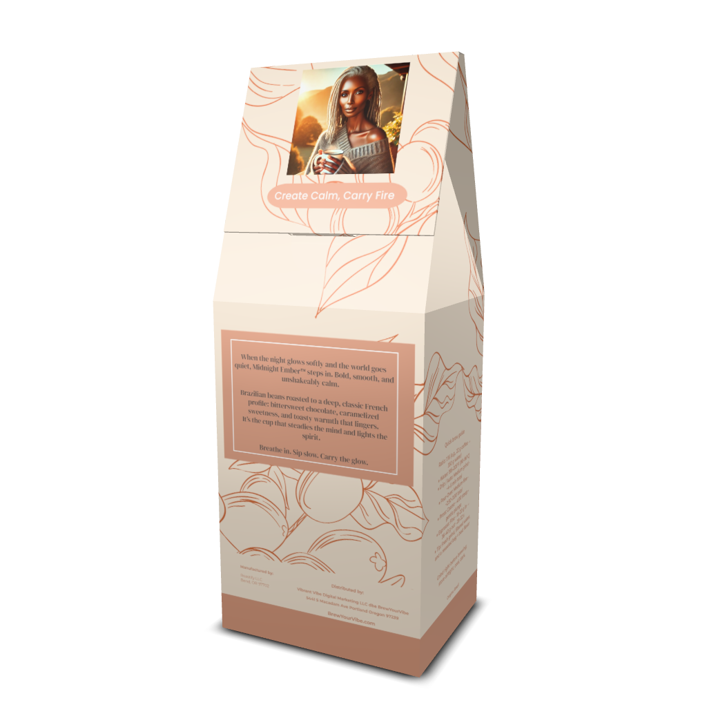 Midnight Ember™ —  Dark French Roast Coffee (Whole Bean)  Tasting Notes: Baker’s Chocolate  • Caramelized sugar • Toasted Oak - Origin: Brazil